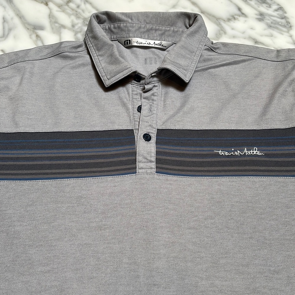 Travis Mathew Gray Polo Shirt